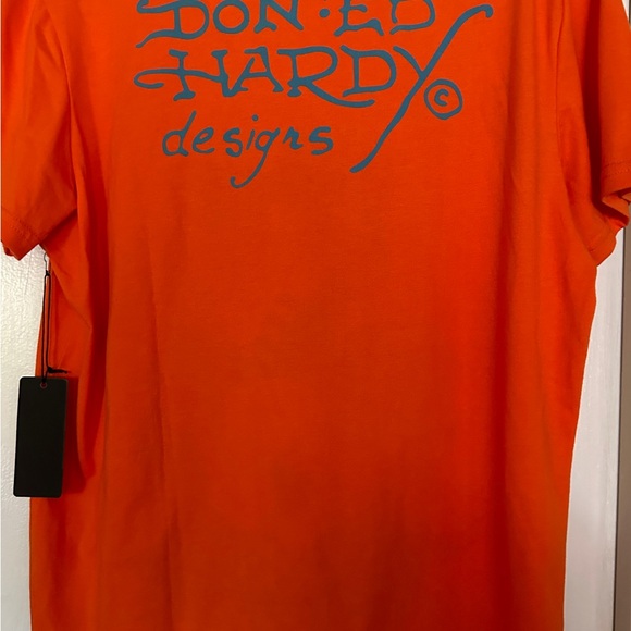 Ed Hardy Rose Cobra Tee Shirt - Picture 3 of 5